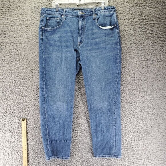 Free Assembly Jeans Womens Size 18 Blue Sustainable Ankle Stretch Denim *Read* - Picture 1 of 12